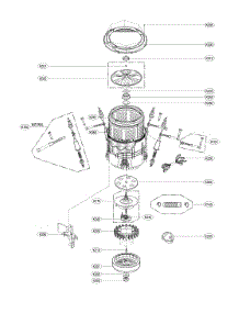 Tub Parts parts for Lg Washer WT1901CW from AppliancePartsPros.com