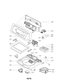 Top Cover Assembly Parts parts for Lg Washer WT5001CW/00 from AppliancePartsPros.com