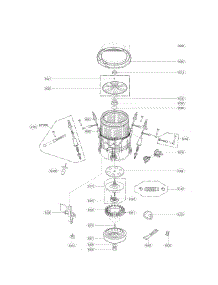 Tub Assembly Parts parts for Lg Washer WT5680HVA/00 from AppliancePartsPros.com