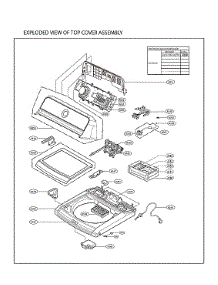 Top Cover Assy parts for Lg Washer WT7000CW/00 from AppliancePartsPros.com