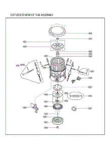 Tub Assy parts for Lg Washer WT7000CW/00 from AppliancePartsPros.com