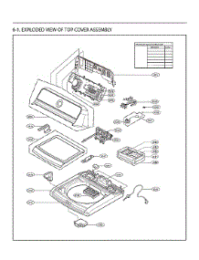 Top Cover Assy parts for Lg Washer WT7005CW/00 from AppliancePartsPros.com
