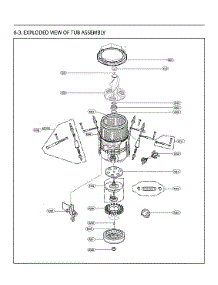 Tub Assy parts for Lg Washer WT7005CW/00 from AppliancePartsPros.com