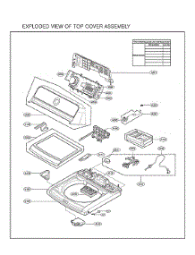 Top Cover Assy parts for Lg Washer WT7005CW/03 from AppliancePartsPros.com