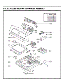 Top Cover Assembly parts for Lg Washer WT7060CV/00 from AppliancePartsPros.com