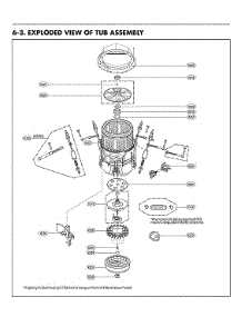 Tub Assembly parts for Lg Washer WT7060CV/00 from AppliancePartsPros.com