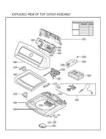 Top Cover Assy parts for Lg Washer WT7155CW/00 from AppliancePartsPros.com