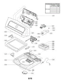 Top Cover Assy parts for Lg Washer WT7300CV/00 from AppliancePartsPros.com