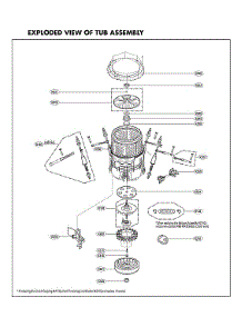 Tub Assy parts for Lg Washer WT7300CV/01 from AppliancePartsPros.com