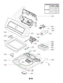 Top Cover Assy parts for Lg Washer WT7300CW/00 from AppliancePartsPros.com