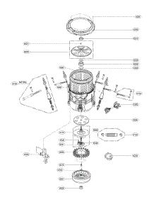 Tub Assy parts for Lg Washer WT7300CW/00 from AppliancePartsPros.com