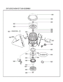 Tub Assy parts for Lg Washer WT7300CW/02 from AppliancePartsPros.com
