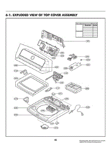 Top Cover Assy parts for Lg Washer WT7305CV/00 from AppliancePartsPros.com
