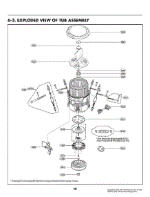 Tub Assy parts for Lg Washer WT7305CV/00 from AppliancePartsPros.com
