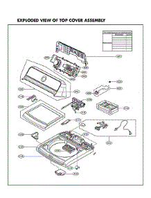 Top Cover Assy parts for Lg Washer WT7305CW/00 from AppliancePartsPros.com