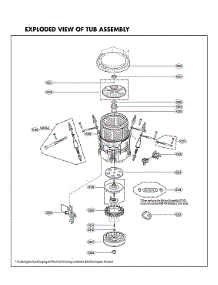 Tub Assy parts for Lg Washer WT7400CV/00 from AppliancePartsPros.com