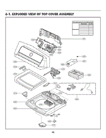 Top Cover Assy parts for Lg Washer WT7400CW/00 from AppliancePartsPros.com
