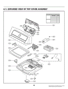 Top Cover Assy parts for Lg Washer WT7405CW/00 from AppliancePartsPros.com