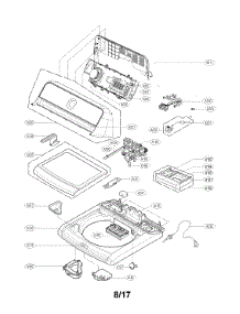 Top Cover Parts parts for Lg Washer WT7500CW/00 from AppliancePartsPros.com