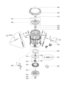 Tub Parts parts for Lg Washer WT7500CW/00 from AppliancePartsPros.com