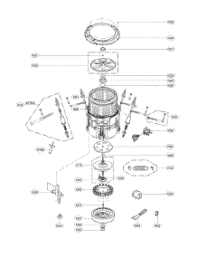 Tub Parts parts for Lg Washer WT7600HKA/00 from AppliancePartsPros.com
