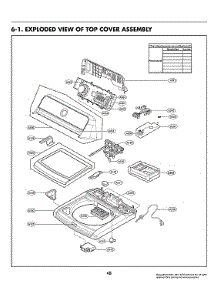 Top Cover Assy parts for Lg Washer WT7800CV/00 from AppliancePartsPros.com