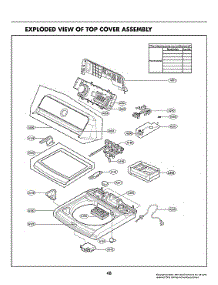 Top Cover Assembly parts for Lg Washer WT7900HBA/00 from AppliancePartsPros.com