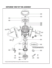 Tub Assy parts for Lg Washer WT7900HBA/05 from AppliancePartsPros.com