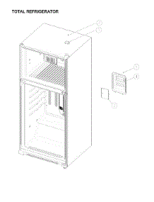 Total Refrigerator Parts parts for Winia Top-Mount Refrigerator WTE18GCWCD from AppliancePartsPros.com