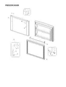 Freezer Door Parts parts for Winia Top-Mount Refrigerator WTE18HBWCD00 from AppliancePartsPros.com