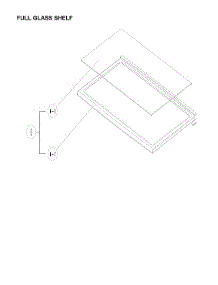 Full Glass Shelf Parts parts for Winia Top-Mount Refrigerator WTE18HSSLD00 from AppliancePartsPros.com