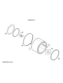 Drum parts for Bosch Dryer WTG86402UC/07 from AppliancePartsPros.com