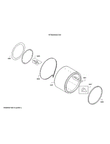 Drum parts for Bosch Dryer WTG86402UC/08 from AppliancePartsPros.com