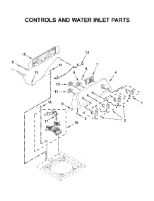 Controls And Water Inlet Parts parts for Whirlpool Washer WTW4655JW0 from AppliancePartsPros.com
