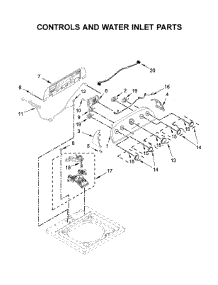 Controls And Water Inlet Parts parts for Whirlpool Washer WTW4950HW2 from AppliancePartsPros.com