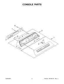 Console Parts parts for Whirlpool Washer WTW5100HC2 from AppliancePartsPros.com
