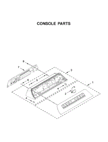 Console Parts parts for Whirlpool Washer WTW5100HW0 from AppliancePartsPros.com