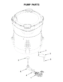 Pump Parts parts for Whirlpool Washer WTW7500GW3 from AppliancePartsPros.com