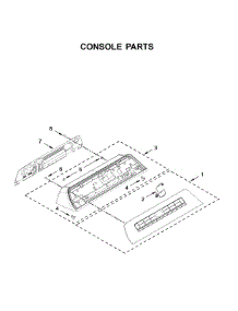 Console Parts parts for Whirlpool Washer WTW8120HW0 from AppliancePartsPros.com
