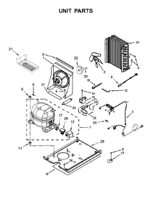Unit Parts parts for Whirlpool Freestanding Ice Maker WUI75X15HB00 from AppliancePartsPros.com