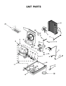 Unit Parts parts for Whirlpool Freestanding Ice Maker WUI95X15HZ00 from AppliancePartsPros.com