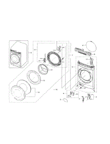 Front Parts parts for Samsung Washer WV55M9600AV/A5-02 from AppliancePartsPros.com