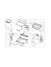 Dual Module / Top Cover parts for Samsung Washer WV55M9600AV/A5-02 from AppliancePartsPros.com