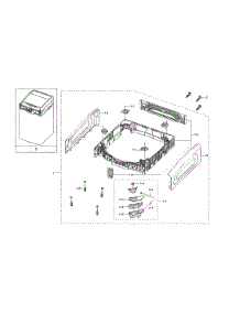 Dual Module / Frame parts for Samsung Washer WV55M9600AV/A5-02 from AppliancePartsPros.com