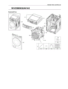 Main Assy parts for Samsung Washer WV55M9600AV/A5-03 from AppliancePartsPros.com