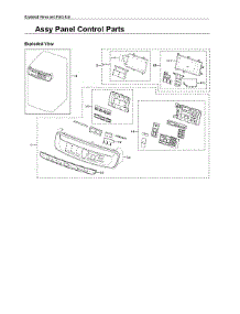 Control Panel Assy parts for Samsung Washer WV55M9600AV/A5-03 from AppliancePartsPros.com