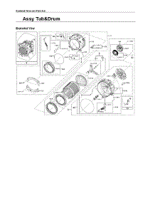 Tub & Drum Assy parts for Samsung Washer WV55M9600AV/A5-03 from AppliancePartsPros.com