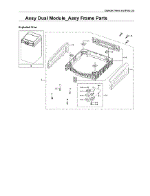 Frame Assy parts for Samsung Washer WV55M9600AV/A5-03 from AppliancePartsPros.com