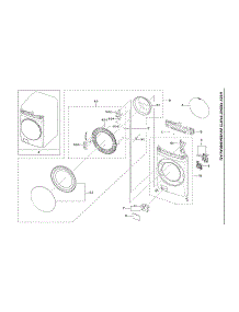 Front Assy parts for Samsung Washer WV60A9900AV/A5-00 from AppliancePartsPros.com
