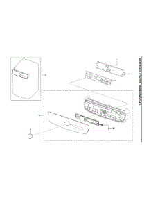 Control Panel Assy parts for Samsung Washer WV60A9900AV/A5-00 from AppliancePartsPros.com
